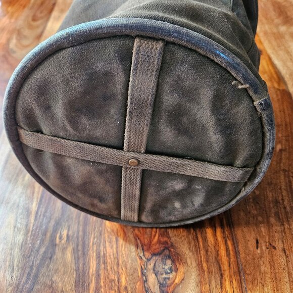 WWII US Army Deck Military Canvas Water Bucket Tool Carrier Gear Bag WW2 Vintage - Picture 3 of 4